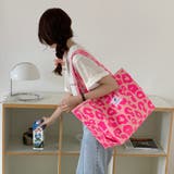 キャンバストートバッグ ヒョウ柄 帆布鞄 | Miniministore | 詳細画像5