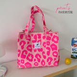 キャンバストートバッグ ヒョウ柄 帆布鞄 | Miniministore | 詳細画像8