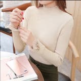 アイボリー | リブニット トップス レディース | Miniministore