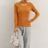 ニットトップス 胸開き プチハイネック | Miniministore | 詳細画像10 