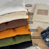 ニットトップス 胸開き プチハイネック | Miniministore | 詳細画像13 