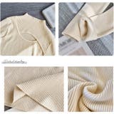 ニットトップス 胸開き プチハイネック | Miniministore | 詳細画像15 