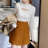 ニットトップス 胸開き プチハイネック | Miniministore | 詳細画像2 