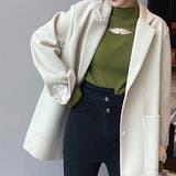 ニットトップス 胸開き プチハイネック | Miniministore | 詳細画像7 