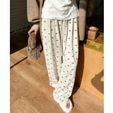 ベージュ | 薄手スウェットパンツ 韓国風ワイドパンツ | Miniministore