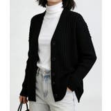 ブラック | ニットカーディガン レディース アウター | Miniministore