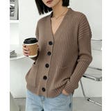 ブラウン | ニットカーディガン レディース アウター | Miniministore