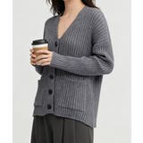 グレー | ニットカーディガン レディース アウター | Miniministore