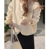 アイボリー | 金ボタンニットカーディガン 秋冬 韓国風 | Miniministore