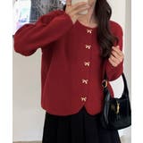 ワインレッド | 金ボタンニットカーディガン 秋冬 韓国風 | Miniministore