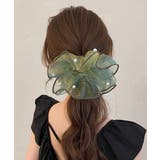 イエロー*ブルー | ボリュームシュシュオーガンジーヘアアクセ | Miniministore
