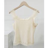 レースタンクトップ リブインナー 薄手 | Miniministore | 詳細画像13 
