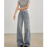 ワイドデニムパンツ ハイウエストジーンズ | Miniministore | 詳細画像2