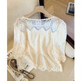 レース透かし袖ボリュームブラウス 春夏 | Miniministore | 詳細画像17 