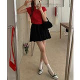 リボン付きリブニット プチハイネック夏服 | Miniministore | 詳細画像10