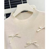 リボン付きリブニット プチハイネック夏服 | Miniministore | 詳細画像17