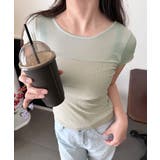 リブTシャツ 異素材切り替えカットソー | Miniministore | 詳細画像9