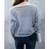 透け感ニットトップス Vネック 長袖春服 | Miniministore | 詳細画像16 