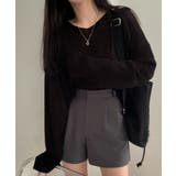 透け感ニットトップス Vネック 長袖春服 | Miniministore | 詳細画像6 