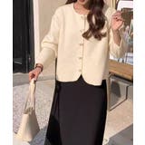 金ボタンニットカーディガン 秋冬 韓国風 | Miniministore | 詳細画像3