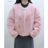 ファージャケット ふわふわ パールボタン | Miniministore | 詳細画像12 