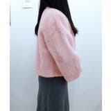 ファージャケット ふわふわ パールボタン | Miniministore | 詳細画像14 