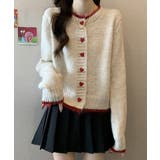 ハートボタンニットカーディガン長袖韓国風 | Miniministore | 詳細画像2