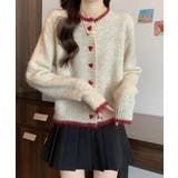 ハートボタンニットカーディガン長袖韓国風 | Miniministore | 詳細画像4
