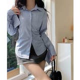 きれいめ襟付き ストライプ柄 長袖シャツ | Miniministore | 詳細画像12 