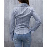きれいめ襟付き ストライプ柄 長袖シャツ | Miniministore | 詳細画像15 
