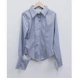 きれいめ襟付き ストライプ柄 長袖シャツ | Miniministore | 詳細画像17 