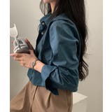 フロントボタン カラーショート丈シャツ | Miniministore | 詳細画像12