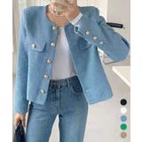 ツイード風 ジャケット レディース韓国風 | Miniministore | 詳細画像1