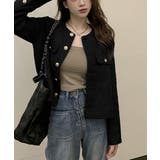 ツイード風 ジャケット レディース韓国風 | Miniministore | 詳細画像2