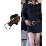 ヴィンテージ風スエードバックルベルト | Miniministore | 詳細画像5 