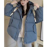ブルー | エコダウンジャケット フード付き韓国冬服 | Miniministore