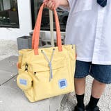 イエロー | トートバッグ 大容量 巾着ナイロンバッグ | ANGELCLOSET