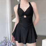 ブラック | ワンピース水着 レディース露出控えめ水着 | Miniministore