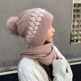 ピンク | フードウォーマーネックウォーマー2点一体 | Miniministore