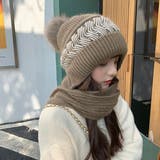 モカ | フードウォーマーネックウォーマー2点一体 | Miniministore