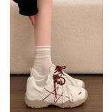 レッド | 盛れる厚底スニーカーレディース美脚脚長靴 | Miniministore