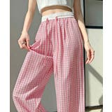 ピンク | ギンガムチェックワイドパンツハイウエスト | Miniministore