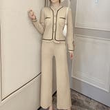 ベージュ | ニットセットアップ レディース 秋冬服 | Miniministore
