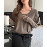 モカ | ドルマンスリーブTシャツ 長袖カットソー | Miniministore
