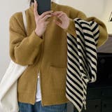 マスタード | ニットカーディガン ジップアップアウター | Miniministore