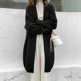 ブラック | ロング ニットカーディガンレディース秋冬 | SUNSHINE CLOSET