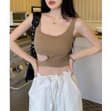 ダークベージュ | タンクトップレディース カップ付きタンク | Miniministore