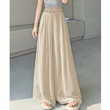 ライトベージュ | ロングパンツレディース リラックスイージーパンツ 脚長落ち感パンツゆったり | SUNSHINE CLOSET