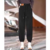 ブラック | 裏起毛 コーデュロイパンツ レディース冬 | Miniministore
