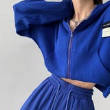 ロイヤルブルー | クロップド丈 パーカー ジップアップ春秋 | SUNSHINE CLOSET
